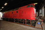 Im Sächsischen Eisenbahnmuseum in Chemnitz-Hilbersdorf war die Diesellokomotive 219 003-1 ausgestellt.