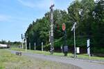 Blick auf den sehr ausgeprägten Signalgarten von Chemnitz Hilbersdorf.