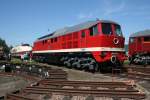 20.Heizhausfest vom 19.-22.08.2010 im Eisenbahnmuseum Chemnitz Hilbersdorf.Optisch top und betriebsfhig prsentiert sich 130 002 den zahlreichen Besuchern.21.08.10.