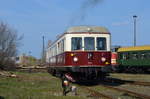 301 035-1 VT DTW 01 der Cargo Logistik Rail Service GmbH führte Pendelfahrten durch Traditionsbahnbetriebswerk Staßfurt - Staßfurt Bahnhof 30.03.2019