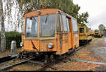 Gleismessfahrzeug GMF 62 steht während des Herbstlokfests auf dem Gelände des Lokschuppen Staßfurt.
Das Bild könnte etwas schief wirken. Dies ist der Gleislage geschuldet.

🧰 Eisenbahnfreunde Traditionsbahnbetriebswerk Staßfurt e.V.
🕓 26.9.2020 | 10:59 Uhr