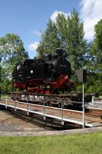 Die schsische VI K 99 715 stand am 23.05.09 auf der Drehscheibe des Eisenbahnmuseum Schwarzenberg.