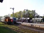 Hochbetrieb im Bahnhof Schwarzenberg am Abend des 03.05.08.