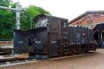 KLIMA-Schneepflug Bauart 845 der DB 80 80 9743 016-5, am 23.06.2013 ausgestellt beim Erlebnisbahnhof Westerwald der Westerwälder Eisenbahnfreunde 44 508 e.