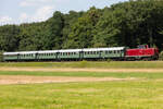 BEM, V100 1365, 23.07.2021, Wassertrüdingen ( Traktionswandel im Ries )