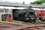 Die bayerische S 3/6 (DB-Nummer 18 478) am 28.06.2012 im BEM Nördlingen.