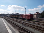 Güterwagen von den Berliner Eisenbahnfreunden in der ehemaligen Einsatzstelle Basdorf am 26.März 2016.