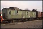 Rinteln 3.2.1993: Ein Ausbildungswagen für die Bahnpolizei war damals im Besitz der DEW.