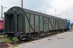 MD986 ( 50 80 92-11 802-7 D-GfE ) DBK Historische Bahn e.V. Crailsheim, ex Eisenbahnfreunde Hegau Singen e.V. abgestellt am Bahnhof Schorndorf