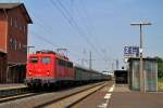 140 184-3 mit dem Sonderzug der Eisenbahnfreunde Treysa nach Rüdesheim am 04.07.15 durch Lollar.