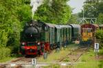 Hespertalbahn D5 in Essen Kupferdreh, Mai 2024.