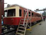 VT 109 ( Esslinger Triebwagen) ex SWG jetzt Kandertalbahn seht zur öffentlichen Schau in kandern Datum 14.12.2024