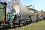 Blick auf unbekannten Kesselwagen der MBB, als dieser am Nachmittag des 23.03.2019 im Museumsbahnhof von Bad Bederkesa abgestellt stand.