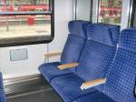 Ein 1.Klasseabteil in einem modernisierten n-Wagen auf der Reginalexpress-Strecke Frankfurt(M) Hbf-Mannheim Hbf.