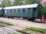 3.Klasse Wagen der  TG 50 3708-0 e.V. Halberstadt  im Bf Freyburg (Unstrut); 08.09.2007 