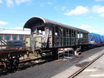 Eine Donnerbüchse wartet ebenfalls im Eisenbahnmuseum Basdorf auf seine Aufarbeitung.Aufnahme am 26.März 2016.