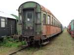 Ein alter Reisezugwagen am 30.05.14 in Darmstadt Kranichstein bei den Bahnwelttagen 2014 