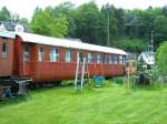 Ein Schrzenwagen am Zughotel Wolkenstein, 20.05.06