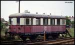 Alter Reichsbahn Beiwagen Bgn 190832 am 20.5.1993 im BW Jerichow.