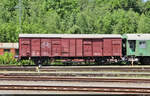 Fahrradwagen  Gbs 83 065  (49 80 1200 244-6 D-NESA) auf dem Gelände der Eisenbahnfreunde Zollernbahn e.V.