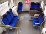 Der Zwischenstock am 2. Wagenende des 780.0 Hanse-Express prsentiert sich ebenfalls mit vollwertigen Sitzen.