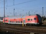 Dostos-Steuerwagen DABbuzfa 50 80 86-03 110-3 Heimatbf Magdeburg leihweise:Berlin Lichtenberg,am 29.Oktober 2011,abgestellt in Berlin Lichtenberg.