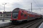 Doppelstock-Steuerwagen der Bauart DABbuzfa 778 als RE unterwegs nach Halle (Saale) Hauptbahnhof.