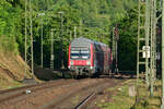 Am Abend des 4.7.2022 kommt der WFL RE12 Ersatzzug in Neckarzimmern eingefahren auf dem Weg nach Neckarelz.