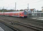 Hier ein RE3 nach Stralsund, bei der Einfahrt am 14.11.2009 in Angermnde.