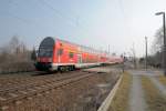 RE 17056 nach Hoyerswerda mit 143 244 am 14.03.11 in Dresden-Stetzsch