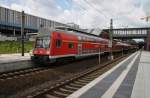 Hier ein RE3 (RE18310) von Elsterwerda nach Stralsund Hbf., bei der Ausfahrt am 27.6.2013 aus Berlin Gesundbrunnen.