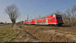 DABpbzfa 762.0 mit Schublok 143 932-2 unterwegs bei Reußen.

🧰 S-Bahn Mitteldeutschland (DB Regio Südost)
🚝 S 37915 (S9) Halle(Saale)Hbf–Eilenburg
🚩 Bahnstrecke Halle–Cottbus (KBS 219)
🕓 25.2.2021 | 13:46 Uhr