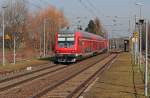 Am 27.02.2016 steht die RB 26912 (Dresden Hbf - Zwickau (Sachs) Hbf) in Oberrothenbach.