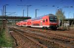 Am spten Nachmittag des 14.04.07 fhrt RB17324 mit Steuerwagen der Gattung DABpbzfa am ehemaligen RAW in Chemnitz vorbei.