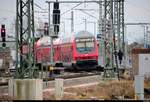 Versuch einer Teleaufnahme von der Delitzscher Straße auf DABpbzfa 762.0 der S-Bahn Mitteldeutschland (DB Regio Südost) als S 37742 (S7) nach Halle-Nietleben, die in ihrem Startbahnhof