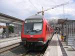 Der Doppelstocksteuerwagen des RB 56  Der Iserlohner  ist am 22.06.2007 gerade aus Letmathe in Iserlohn eingetroffen.