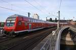 RB14 (RB18628)  Airport-Express  von Berlin Schönefeld Flughafen nach Nauen erreicht am 21.05.2020 geschoben von 147 014 den Berliner Hauptbahnhof.