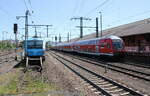 D-DB 50 80 80-35 312-3 DBpbzfa 761.9 mit dem RE 4514 aus Frankfurt (M) Hbf, am 30.05.2023 bei der Einfahrt in Fulda. Vom Bahnsteigende aus fotografiert.