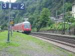 Hier sieht man eine Doppelstocksteuerwagen der auf dem Weg nach Koblenz war.