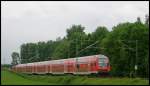 RE 10431 nach Dortmund mit Schublok 111 114 am Km 28.8.