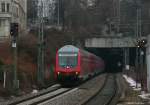 RB 19164 (Stuttgart Hbf-Mosbach-Neckarelz) mit Schublok 146 202-7 in S-Feuerbach 23.1.10