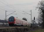 RE10431 mit 761.2 Stw an der Spitze und Schublok 111 124-4 auf dem Weg nach Dortmund  am Km 28.3 der KBS485 23.3.10