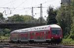 RE10423 aus Aachen Hbf nach Dortmund mit Schublok 111 014-7 bei der Einfahrt in Aachen-West Pbf, 20.7.10