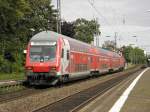 BUGA Dosto-Steuerwagen als RB27 nach Koblenz Hbf in Beuel am 11.8.2011