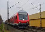 Steuerwagen eines RE4 Zuges nach Dortmund bei Mnchengladbach Herrather Linde.