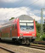 Doppelstock Steuerwagen der Regionalbahn nach Kln Hbf in Neuwied.
