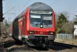 Dosto-Steuerwagen eines RB nach Koblenz durch Bonn-Beuel - 27.03.2013