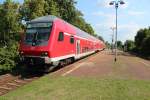 Die RB 17229 nach Dresden Hbf fhrt am 08.07.2013 mal in umgekehrter Wagenreihenfolge (dass heit Stw voraus, denn sonst fahren die RB´s Lok voraus nach Dresden) und zum zweiten war 143 569-2 am