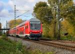 RE 4 Steuerwagen voraus bei Kleinenbroich geschoben von der 111 146-7 in Richtung Dortmund Hbf.