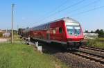 Am 16.07.2014 fährt die RB 17212 aus Dresden Hbf nach Zwickau (Sachs) Hbf am Bk Niederhohndorf vorbei.